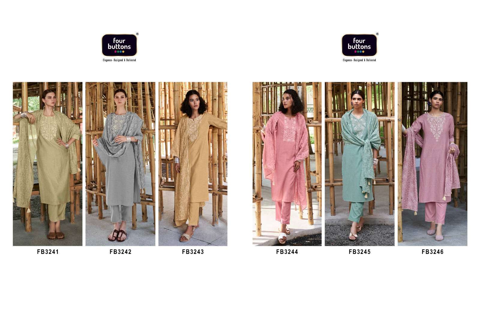 FOUR BUTTONS AMBAR VOL 2 SCHIIFI WORK READYMASE SALWAR SUITS WHOLESALE (8)